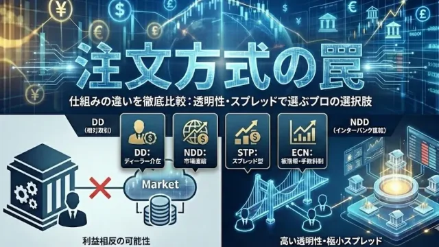 FXのECN・STP・DD・NDDとは？注文方式の違いと安全な口座の選び方